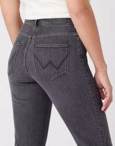 Wrangler Straight Damskie Spodnie Jeansowe Driveway W26R95W11 112319195